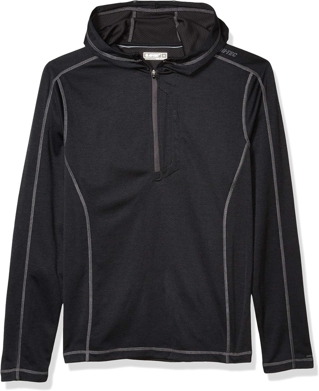 Amazon.com: HI-TEC Men's Fan Point Mesh Back Double Knit Long Sleeve Active Hoodie : Clothing, Shoes & Jewelry