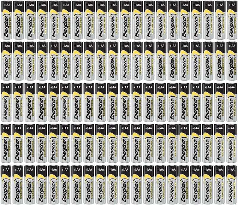 100 סוללות AA של Energizer