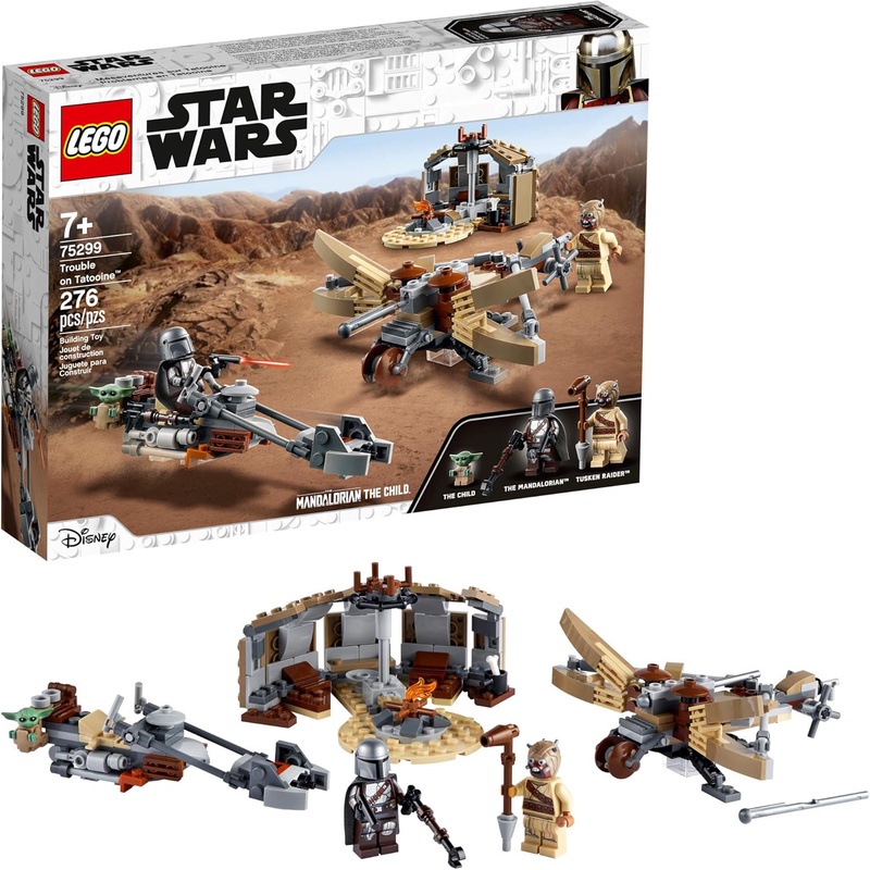 Amazon.com: LEGO Star Wars: The Mandalorian Trouble on Tatooine 75299 Awesome Toy Building Kit for Kids Featuring The Child, New 2021 (277 Pieces) : Toys & Games