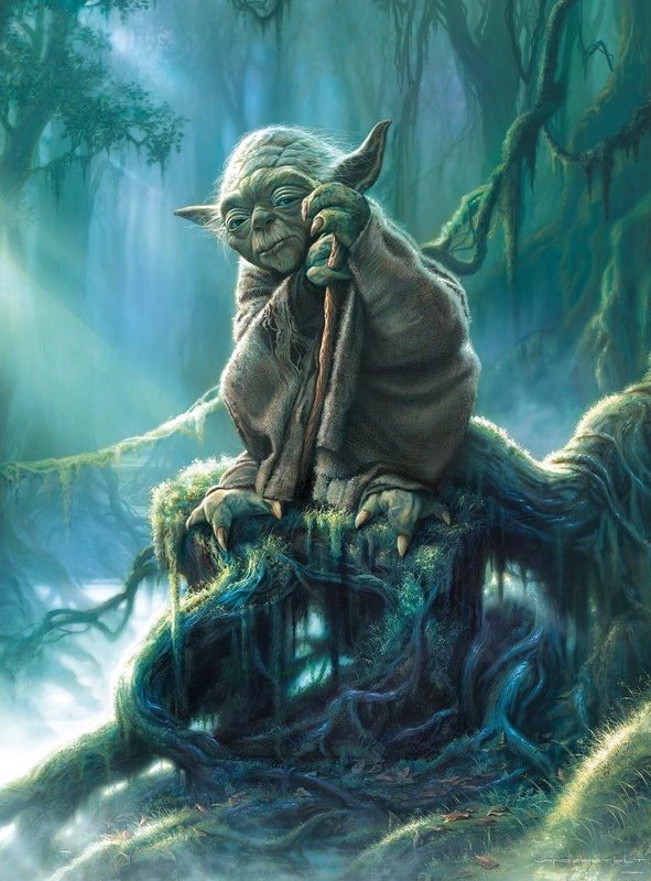 Amazon.com: Star Wars - Fine Art Collection - Yoda - 1000 Piece Jigsaw Puzzle : Everything Else