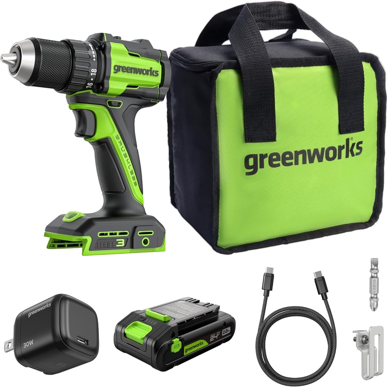 Amazon.com: GREENWORKS 24V 1/2