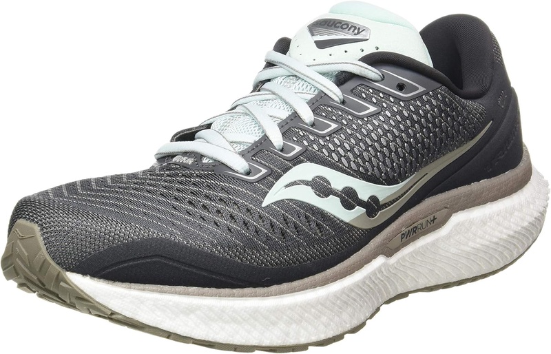 Amazon.com | Saucony Women's Triumph 18, Charcoal/Sky, 8 Wide | Road Running