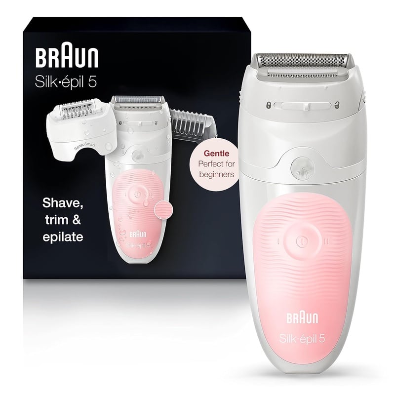Amazon.com : Braun Epilator Silk-épil 5 5-620, Hair Removal Device, Epilator for Women, Shaver & Trimmer, Cordless, Rechargeable, Wet & Dry, 6 Piece Set, Holiday Gifts for Women : Beauty & Personal Care