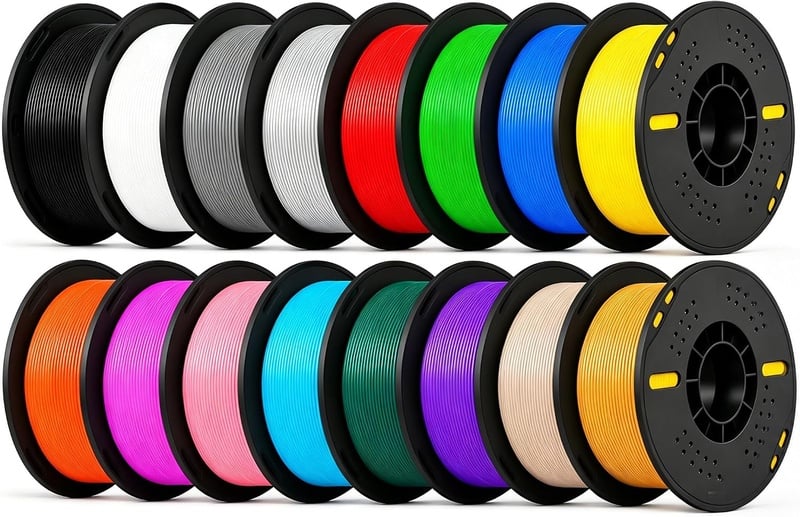 16KG PETG Filament Bundle, Multicolor 3D Printing Filament