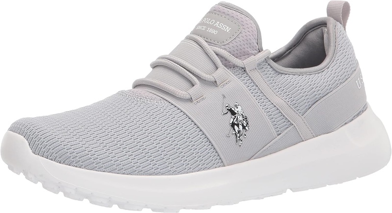 Amazon.com | U.S. Polo Assn. mens U-lift-bx Men s Athletic Walking Shoes Lift Fashion Sneakers Sport Running Gym Work, Grey/White, 12 US | Loafers & Slip-Ons
