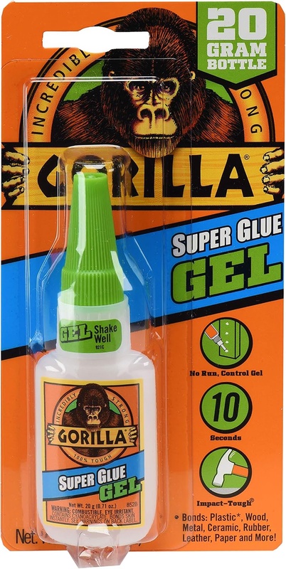 Amazon.com: Gorilla Super Glue Gel, 20 Gram, Clear, (Pack of 1) : Industrial & Scientific