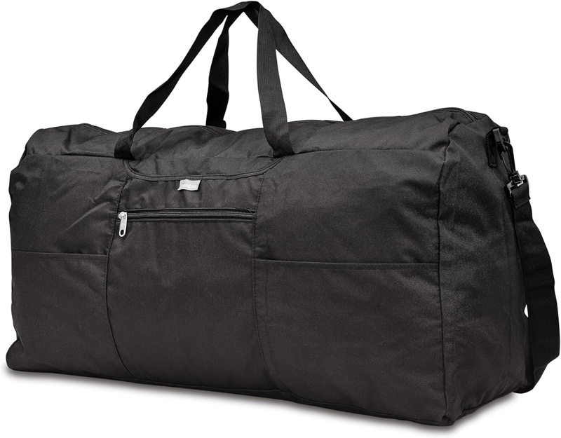 Amazon.com | Samsonite Foldaway Packable Duffel Bag, Black, Extra Large | Travel Duffels