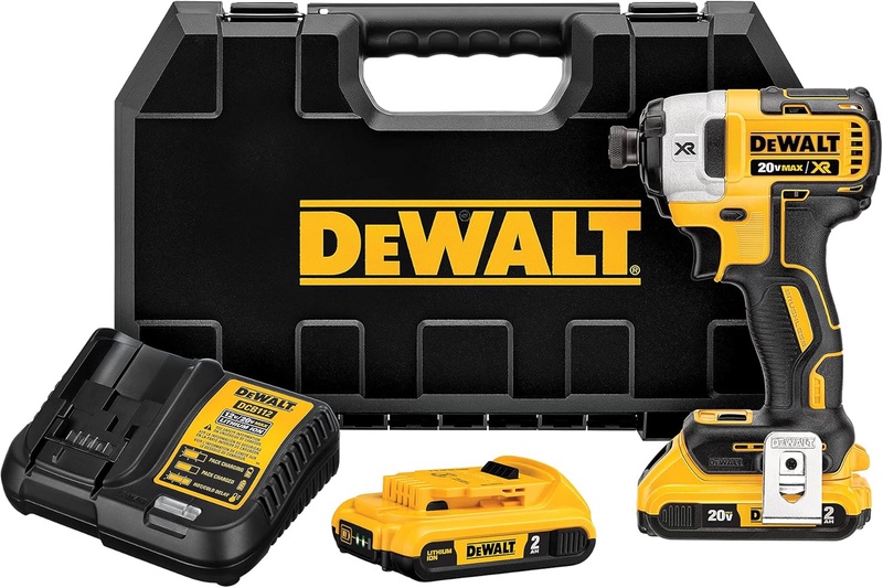 DEWALT 20V MAX* XR Impact Driver Kit, Brushless, 3-Speed, 1/4-Inch, 2.0-Ah (DCF887D2) - - Amazon.com