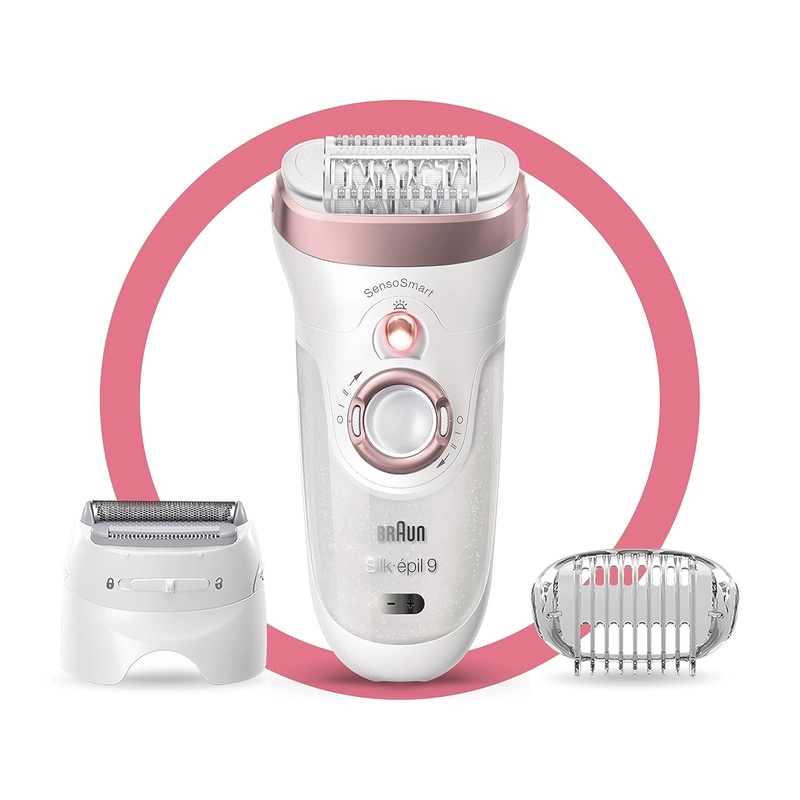 Amazon.com : Braun Epilator Silk-épil 9 9-720, Hair Removal for Women, Wet & Dry, Womens Shaver & Trimmer, Cordless, Rechargeable : Beauty & Personal Care