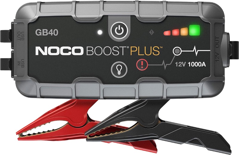 Amazon.com: NOCO Boost Plus GB40 1000 Amp 12-Volt UltraSafe Lithium Jump Starter Box, Car Battery Booster Pack, Portable Power Bank Charger, and Jumper Cables For Up To 6-Liter Gasoline and 3-Liter Diesel Engines : Automotive