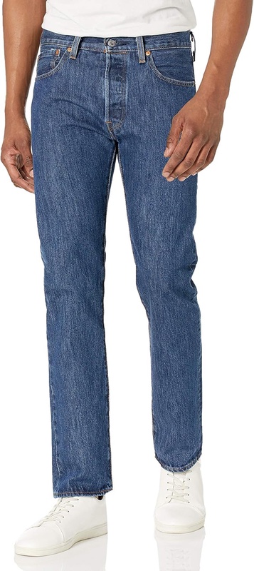 Levi's Men's 501 Original Fit Jeans, Dark Stonewash, 32W x 32L at Amazon Men’s Clothing store
