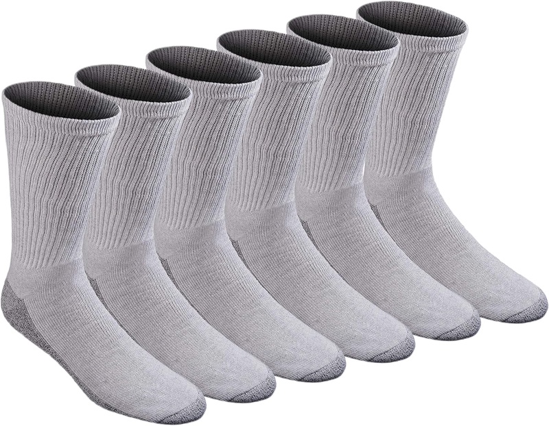 Amazon.com: Dickies Men's All-Purpose Work Stain Resister Crew Socks (6/12, Grey (6 Pairs), Shoe Size: 6-12 : Clothing, Shoes & Jewelry