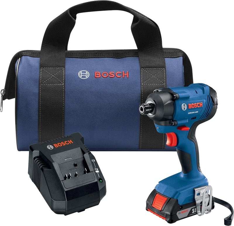 BOSCH GDR18V-1400B12 18V 1/4 In. Hex Impact Driver Kit - - Amazon.com