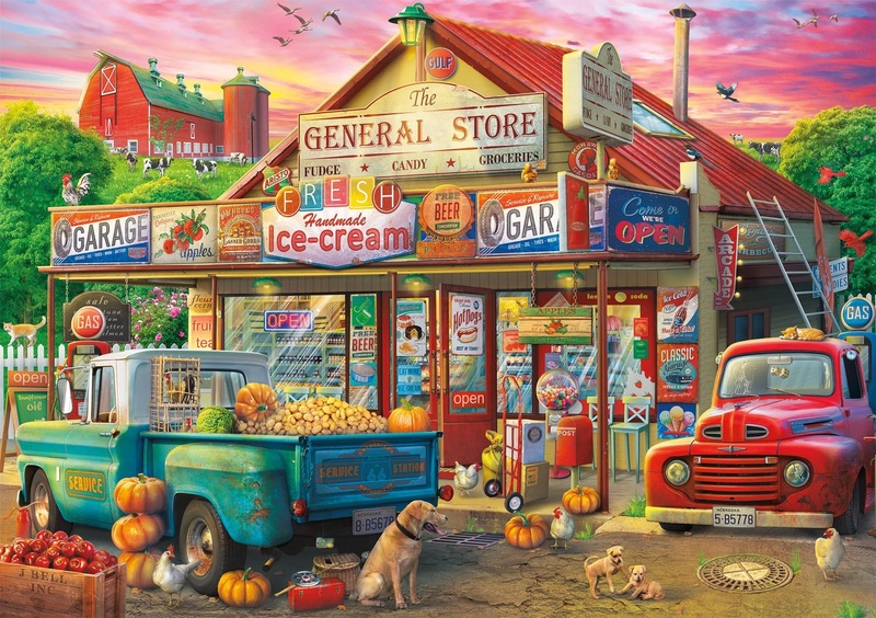 Amazon.com: Buffalo Games - Country Store - 500 Piece Jigsaw Puzzle Multicolor, 21.25