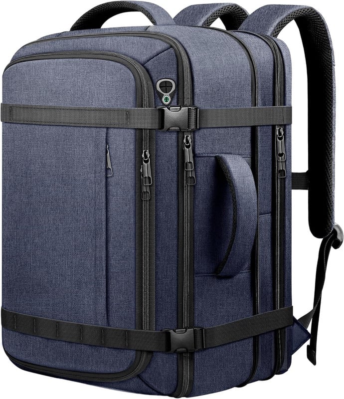 Amazon.com: Flight Approved Travel Backpack with LifetimeWarranty,Expandable Carry on Backpack 40-50L with Cable Access Port,Fits 17.3