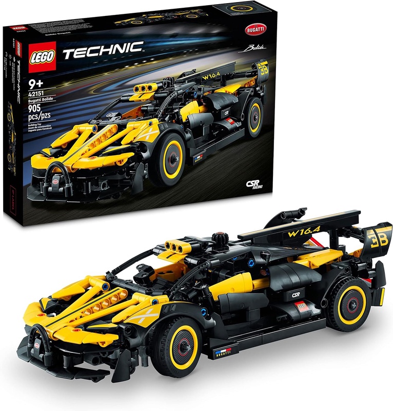 Amazon.com: LEGO Technic Bugatti Bolide Racing Car Building Set - Model and Race Engineering Toy for Back to School, Collectible Sports Car Construction Kit for Boys, Girls, and Teen Builders Ages 9+, 42151 : Toys & Games