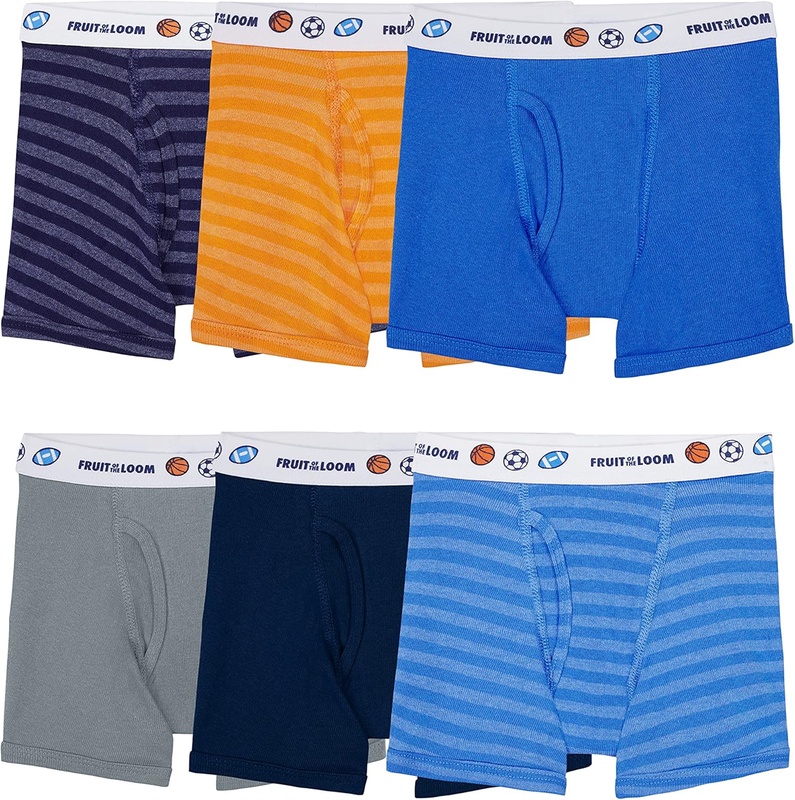 Amazon.com: Fruit of the Loom Boys' Tag Free Cotton Boxer Briefs: Clothing, Shoes & Jewelry