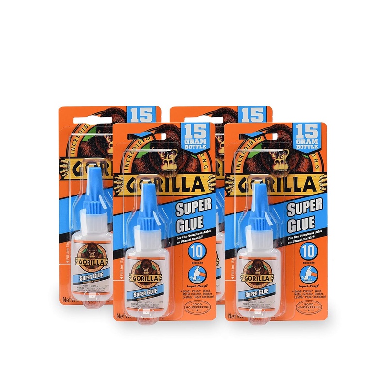 Amazon.com: Gorilla Super Glue 15 Gram, Clear, (4 Pack) : Industrial & Scientific