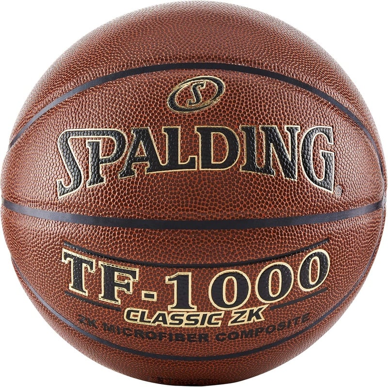 Amazon.com : Spalding TF-1000 Classic ZK Indoor Game Basketball , Brown , Size 7, 29.5
