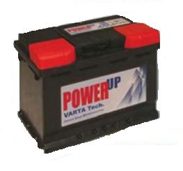 מצבר לרכב 60Ah Power up מבית Varta פלוס ימין/שמאל