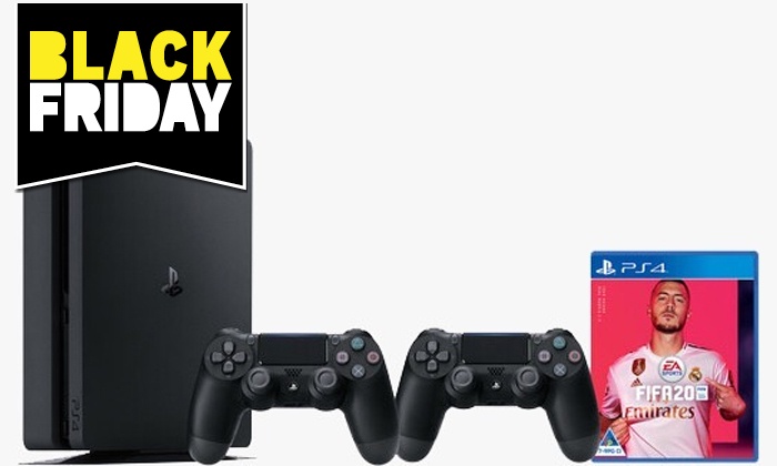 קונסולת משחק פלייסטיישן Playstation 4 Slim עם FIFA 20 | גרו (גרופון)