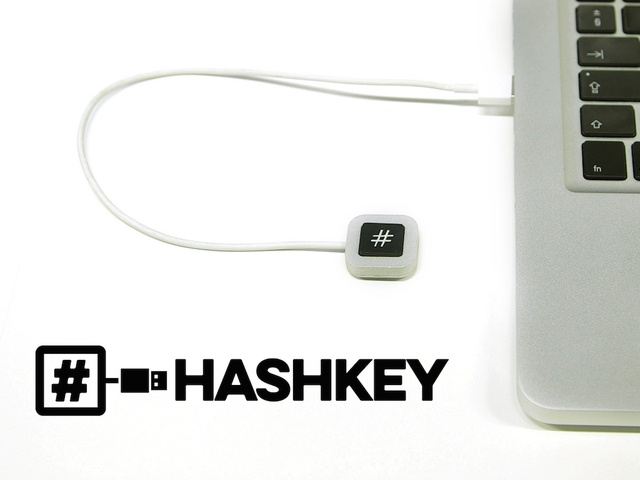 HashKey: a dedicated 1-key keyboard for the hashtag by Ben Gomori — Kickstarter