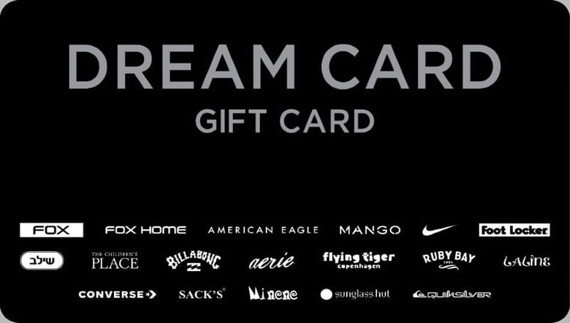 CORPORATE | תו קנייה DREAM CARD-GIFT CARD במחיר מיוחד לחברי המועד