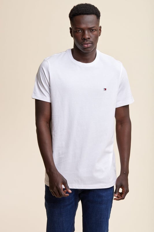 TOMMY HILFIGER טישרט סמל קטן שרוול קצר - Swiss Trends